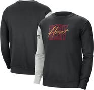 Nike Men's Nike Black/Heather Gray Miami Heat Courtside Versus Force & Flight Pullover Sweatshirt