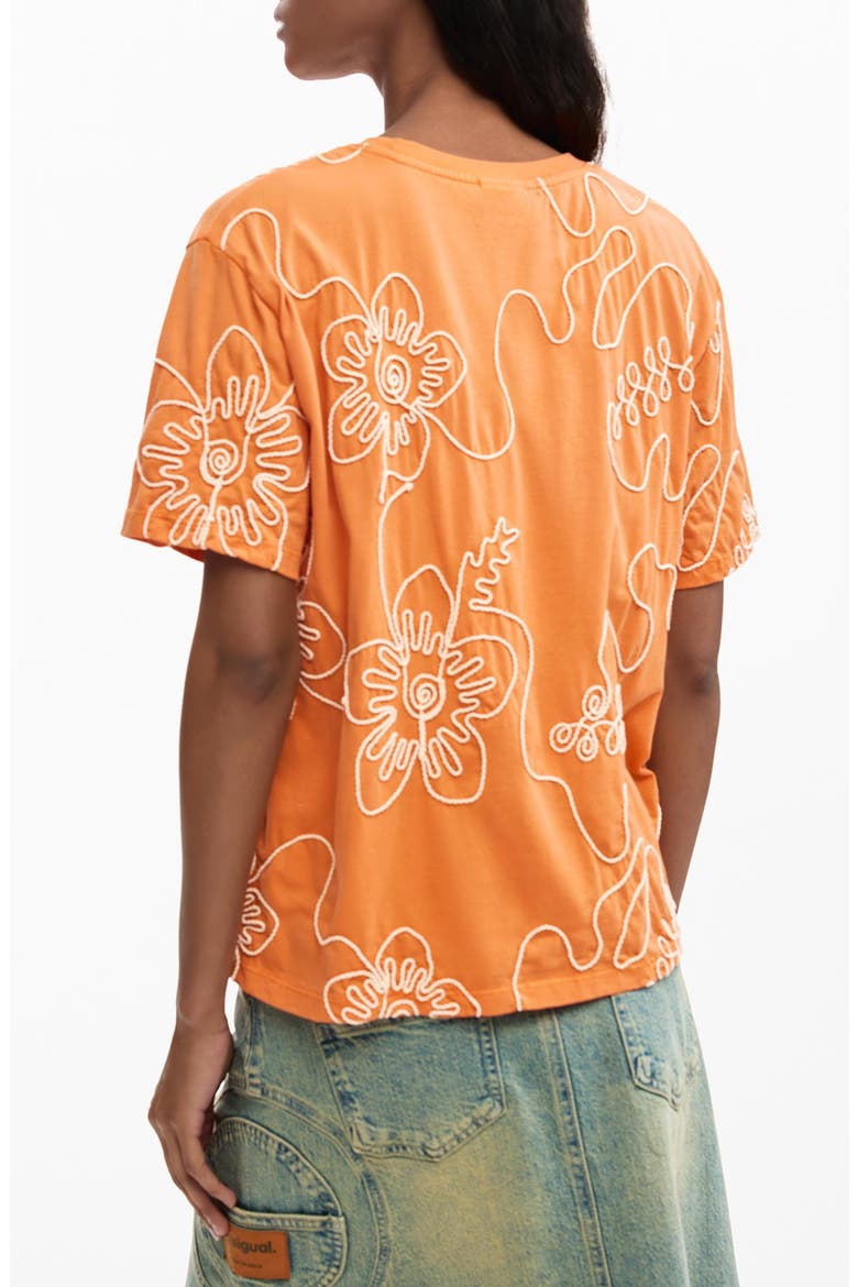 Appliqué T-Shirt, Alternate, color, LIGHT ORANGE