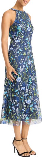 【SALE/国内発送】Maggy London Floral Charmeuse Midi Dress Maggy London Embroidered Floral Halter Neck Dress | Nordstrom
