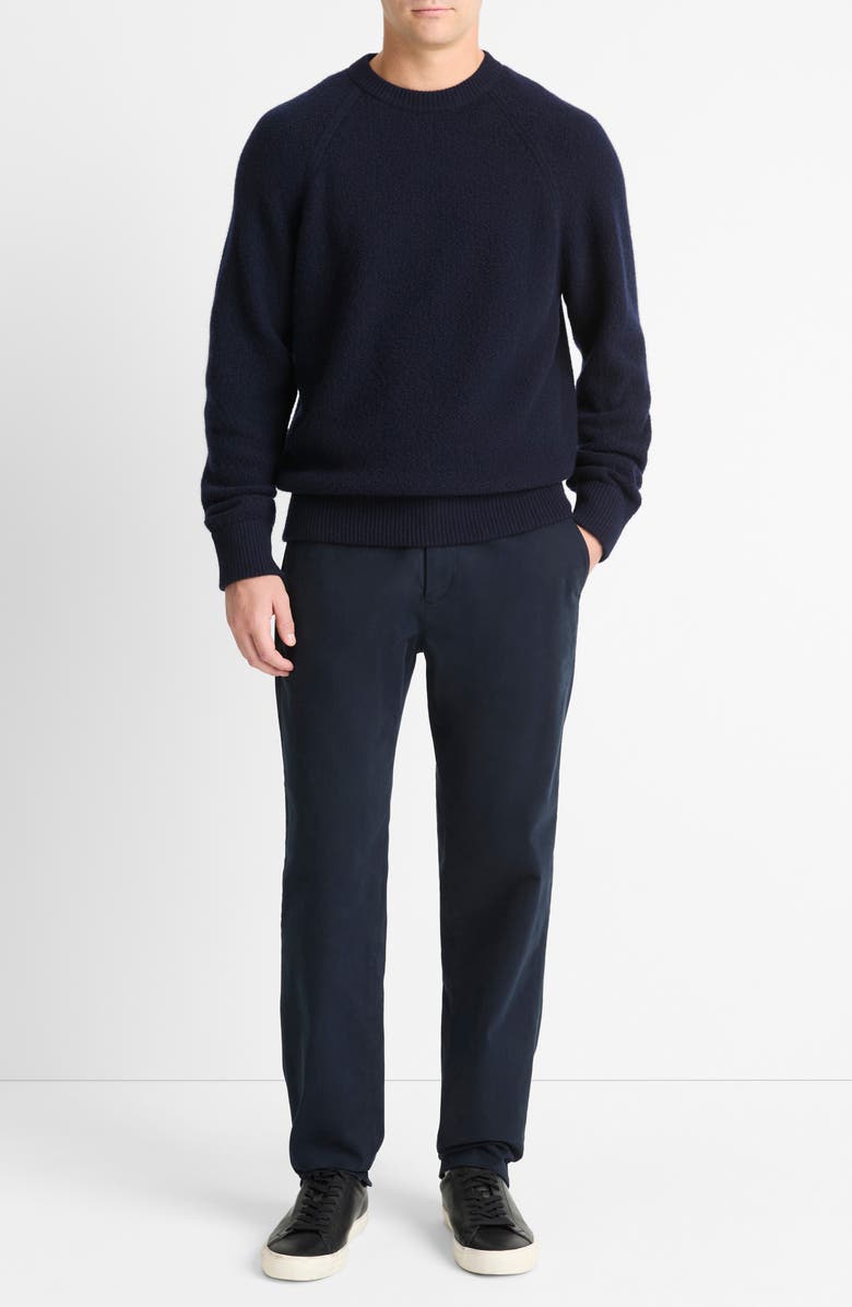 Vince Wool & Cashmer Micro Bouclé Sweater, Alternate, color, Coastal