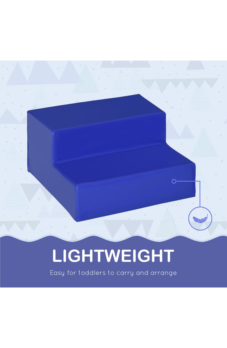 Qaba Foam Play Set for Toddlers, Easy-to-clean Soft & Safe Climbing Set, Alternate, color, Multicolor