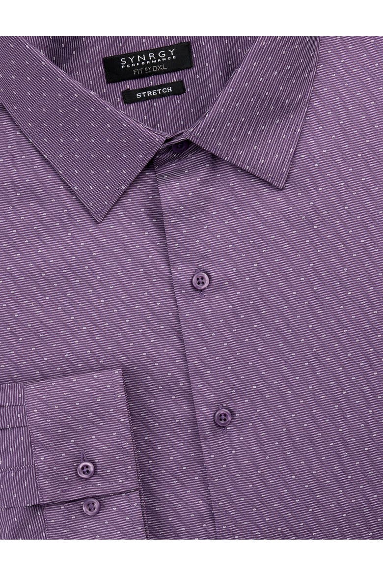 Big & Tall Performance Dress Shirt V2, Alternate, color, PURPLE