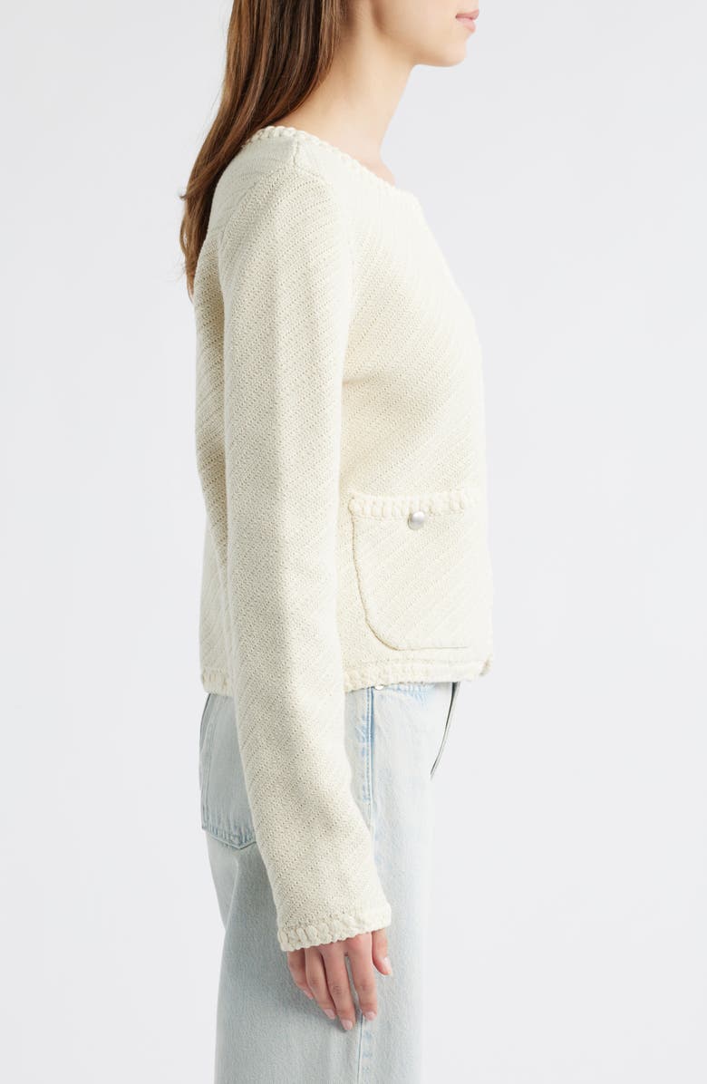 rag & bone Claire Cardigan, Alternate, color, Turtle Dove