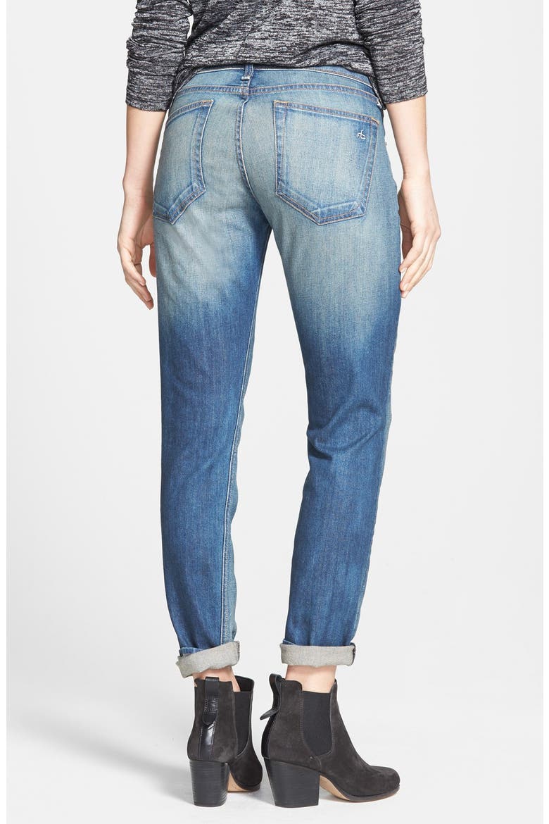 'The Dre' Slim Fit Boyfriend Jeans (Nordstrom Exclusive), Alternate, color, GOLDEN