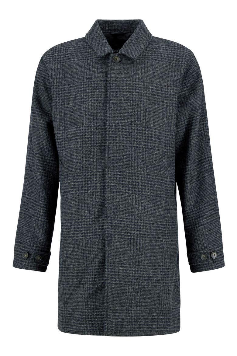 Lorden Plaid Wool Overcoat, Alternate, color, CHARCOAL