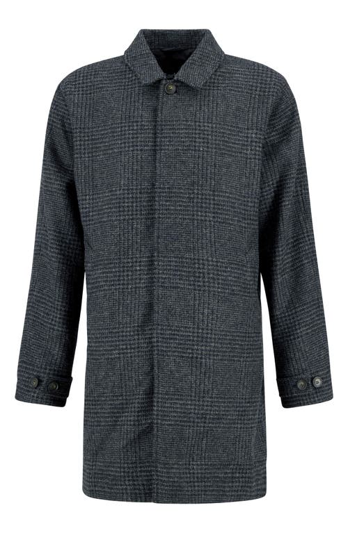 Barbour Lorden Plaid Wool Overcoat In Gray