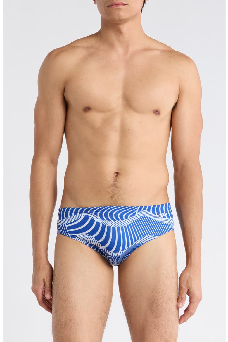 Print Swim Briefs, Main, color, PURPLE