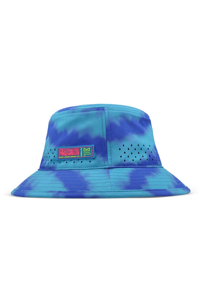 Caddy HYDRO Tie Dye Bucket Hat, Alternate, color, ELECTRIC BLUE