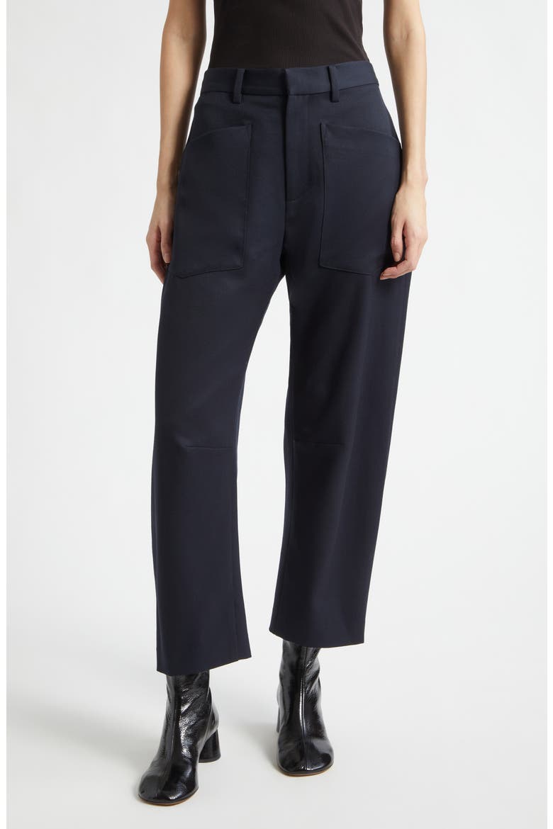 Shon Virgin Wool Crop Pants, Main, color, MIDNIGHT