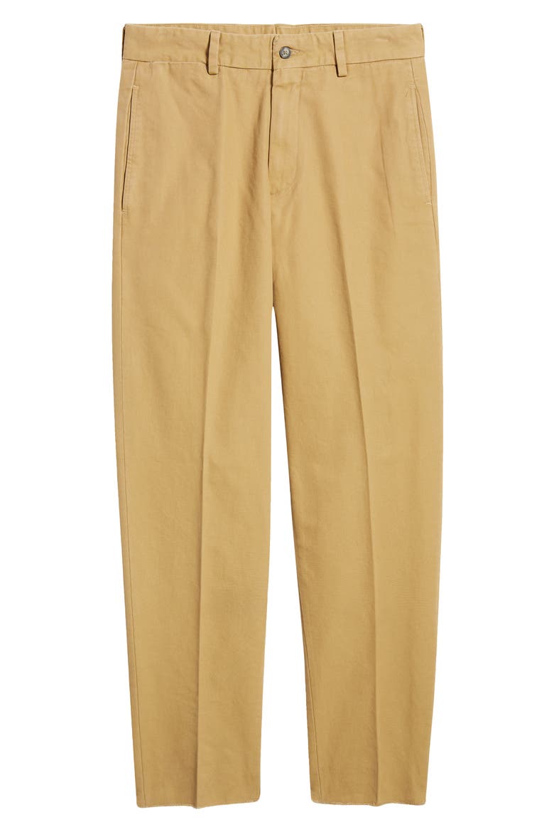 Charleston Flat Front Khakis, Alternate, color, BRITISH TAN