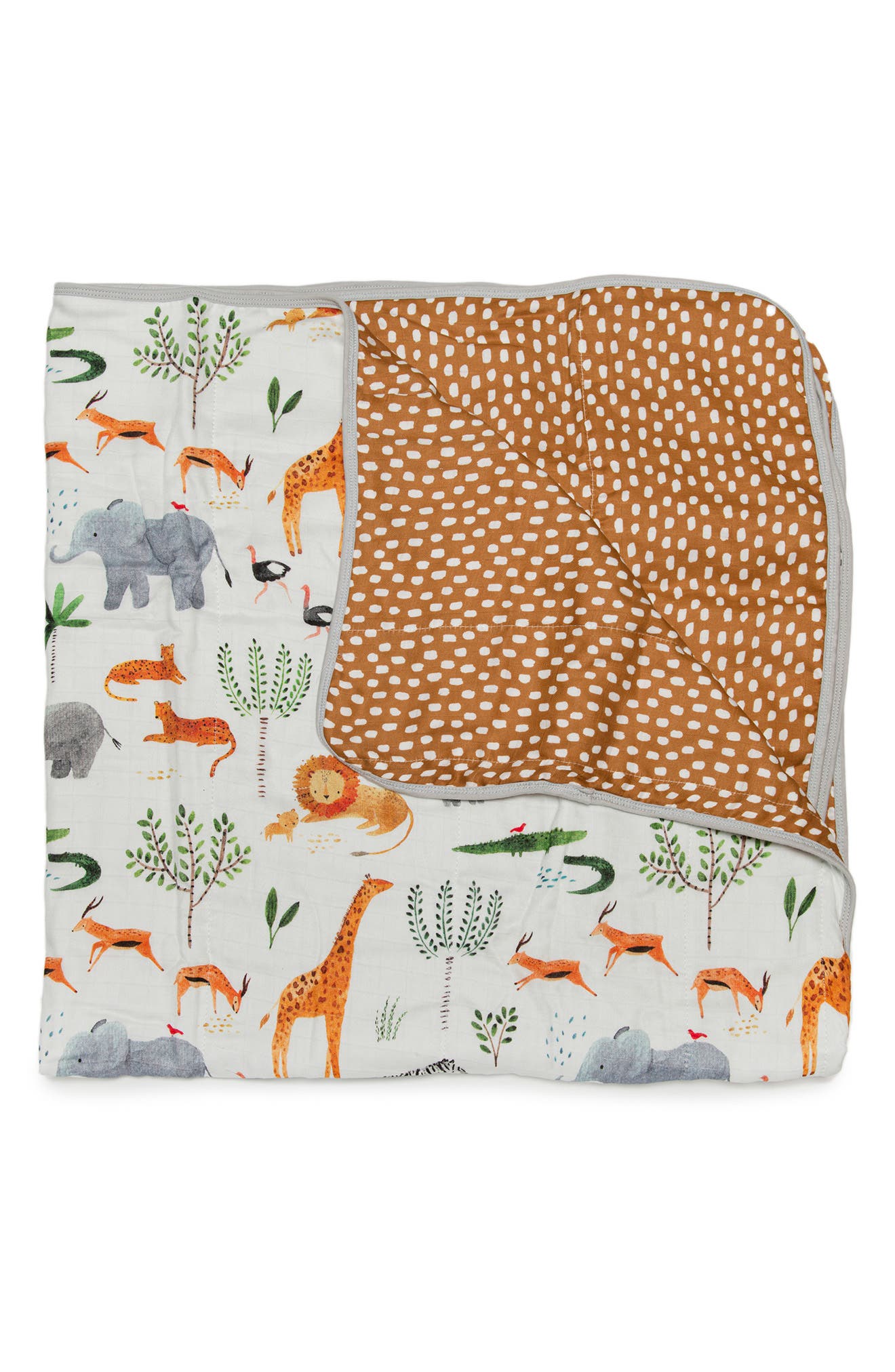 thumbnail image 2 of LouLou Lollipop Muslin Quilt Blanket 47x47 Inches | 4-Layer Cotton Baby Blanket For Tummy Time & Comfort 2 of 14