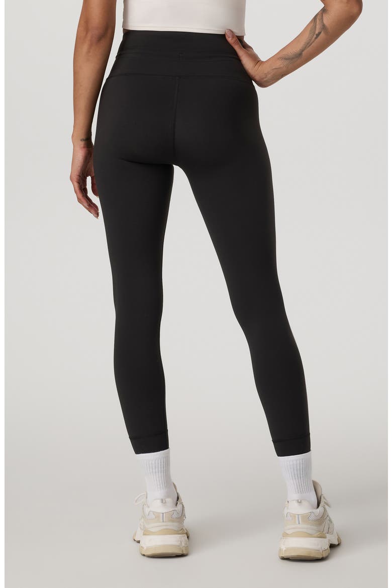 Daily Piped Drawstring Leggings, Alternate, color, BLACK