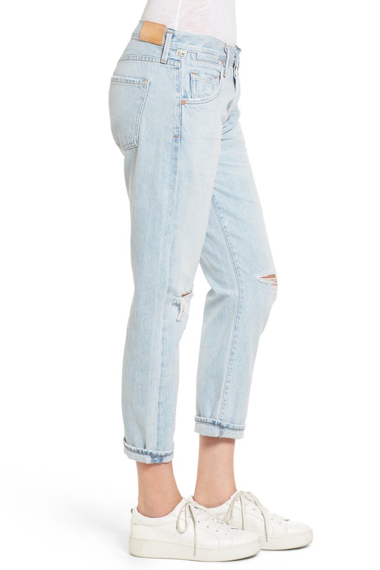 Emerson Slim Boyfriend Jeans, Alternate, color, DISTRESSED ROCK ON ROSES