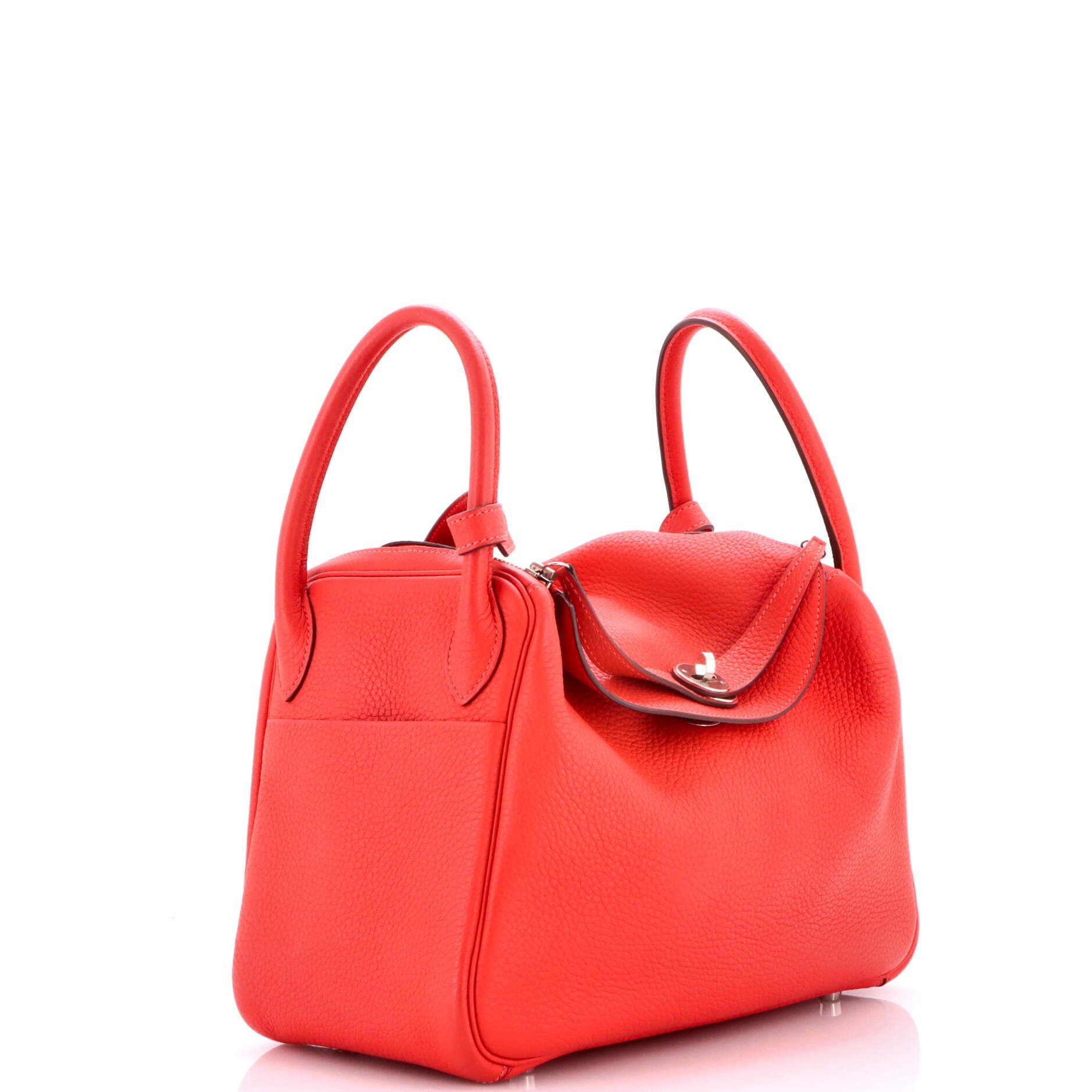 Pre-Owned Hermes Lindy Bag Clemence 30, Alternate, color, Rouge Pivoine