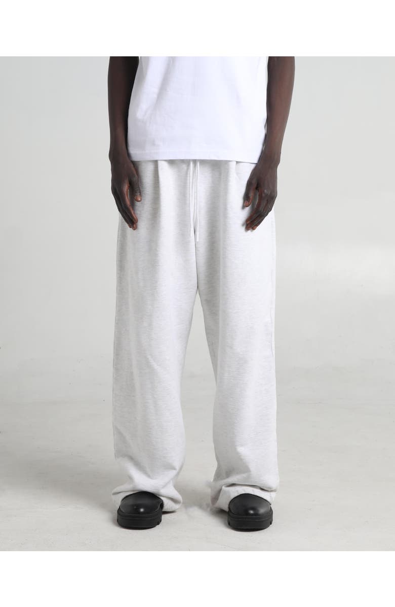 Shaka Wear Pleated Sweat Pants, Main, color, Heather White