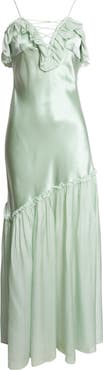 Ulla Johnson Elaria Ruffle Silk Gown