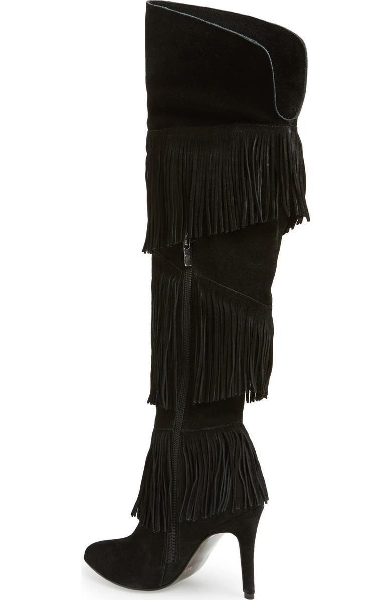 Kristin Cavallari 'Chance' Over the Knee Fringe Boot, Alternate, color,