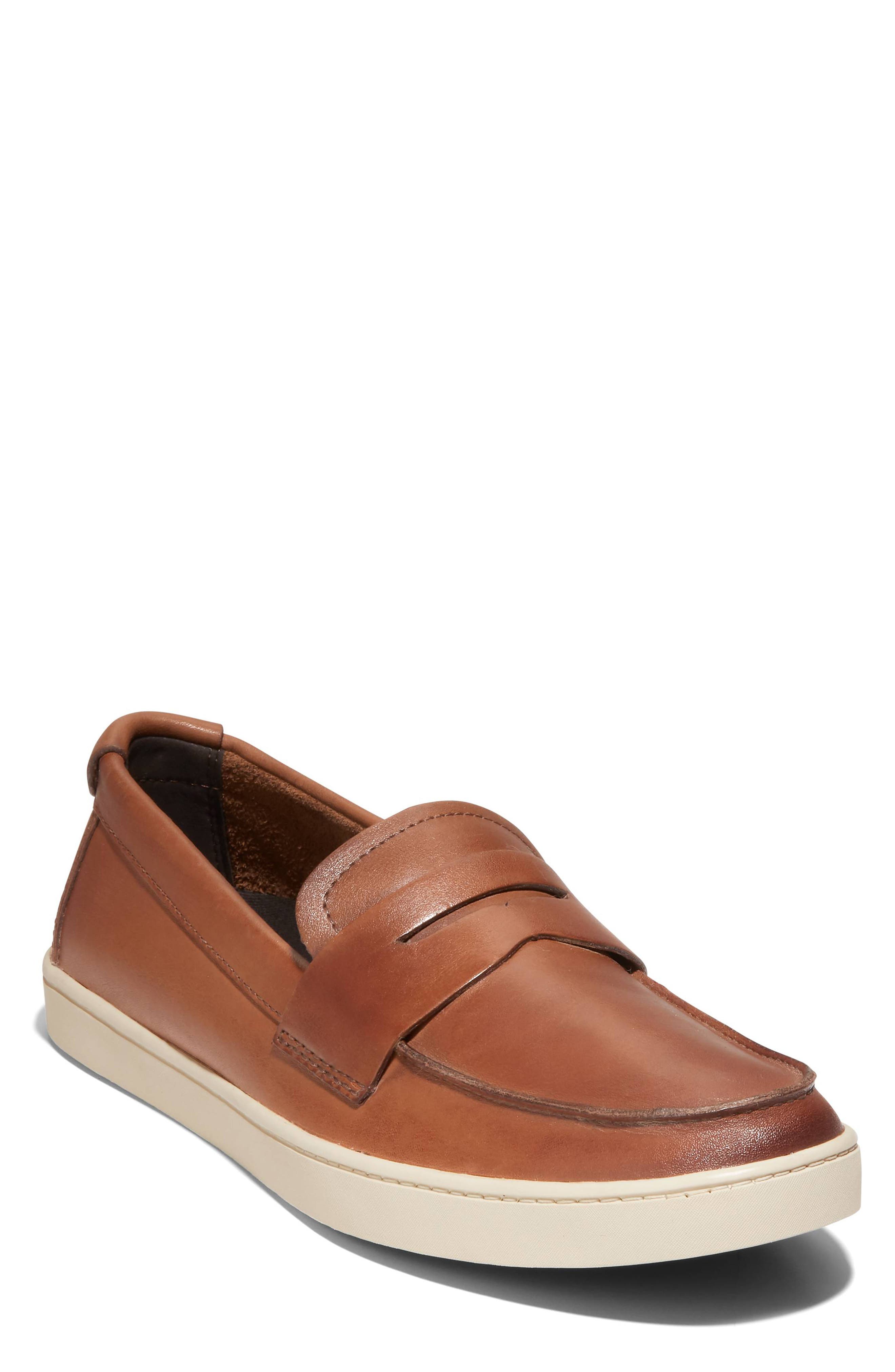 Cole Haan Pinch Weekend Penny Loafer, Main, color, Ch British Tan/ Angora