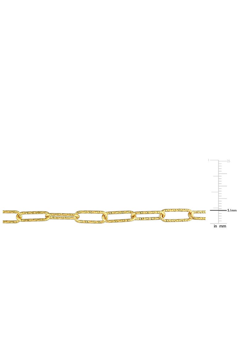 Paper Clip Chain Necklace, Alternate, color, GOLD