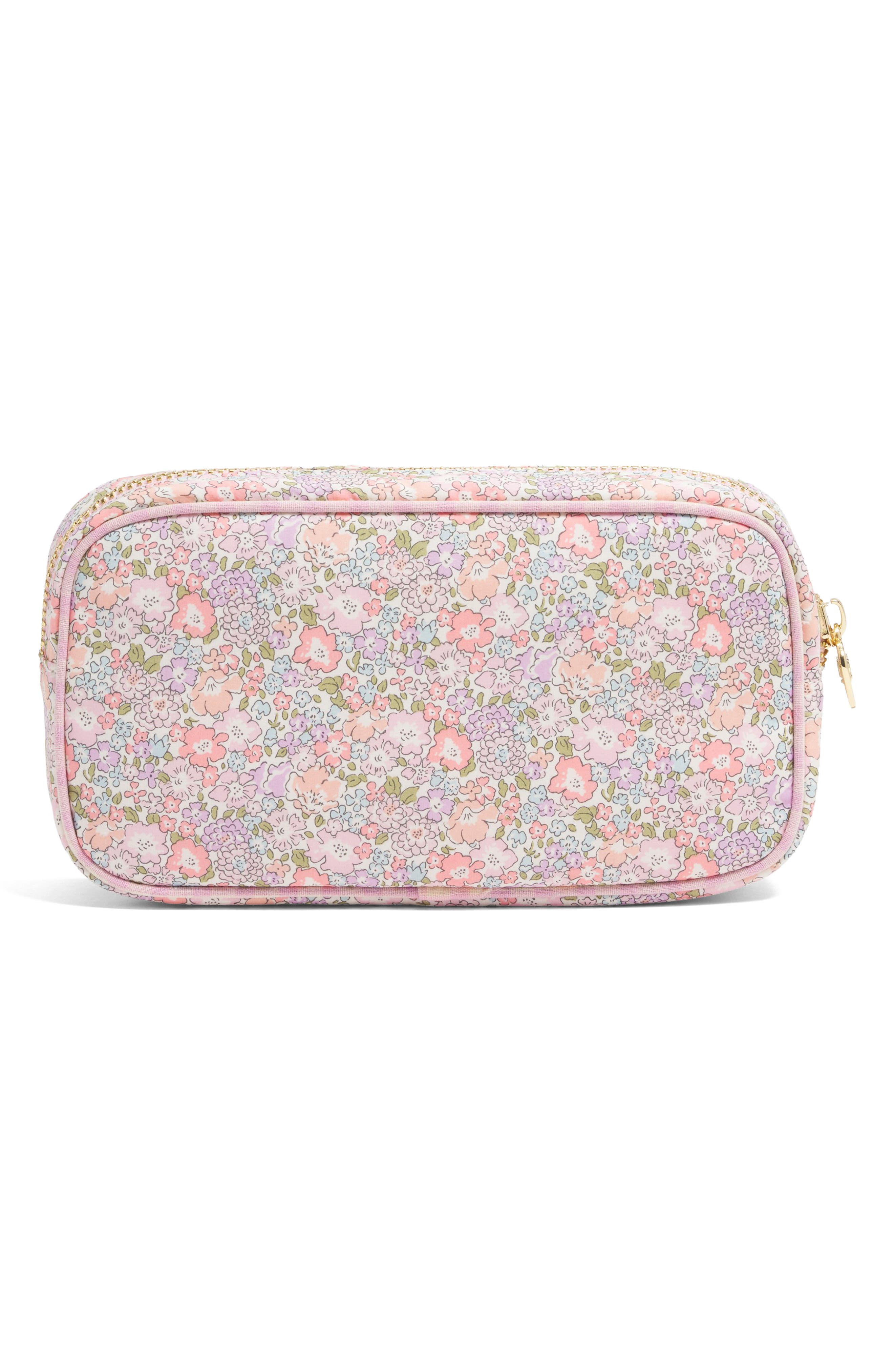 Stoney Clover Lane x Liberty Small Skincare Embroidered Cotton Pouch, Alternate, color, Michelle