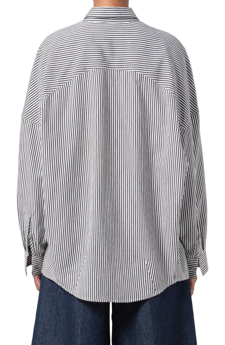 AGOLDE Solene Stripe Roux Button-Up Shirt, Alternate, color,