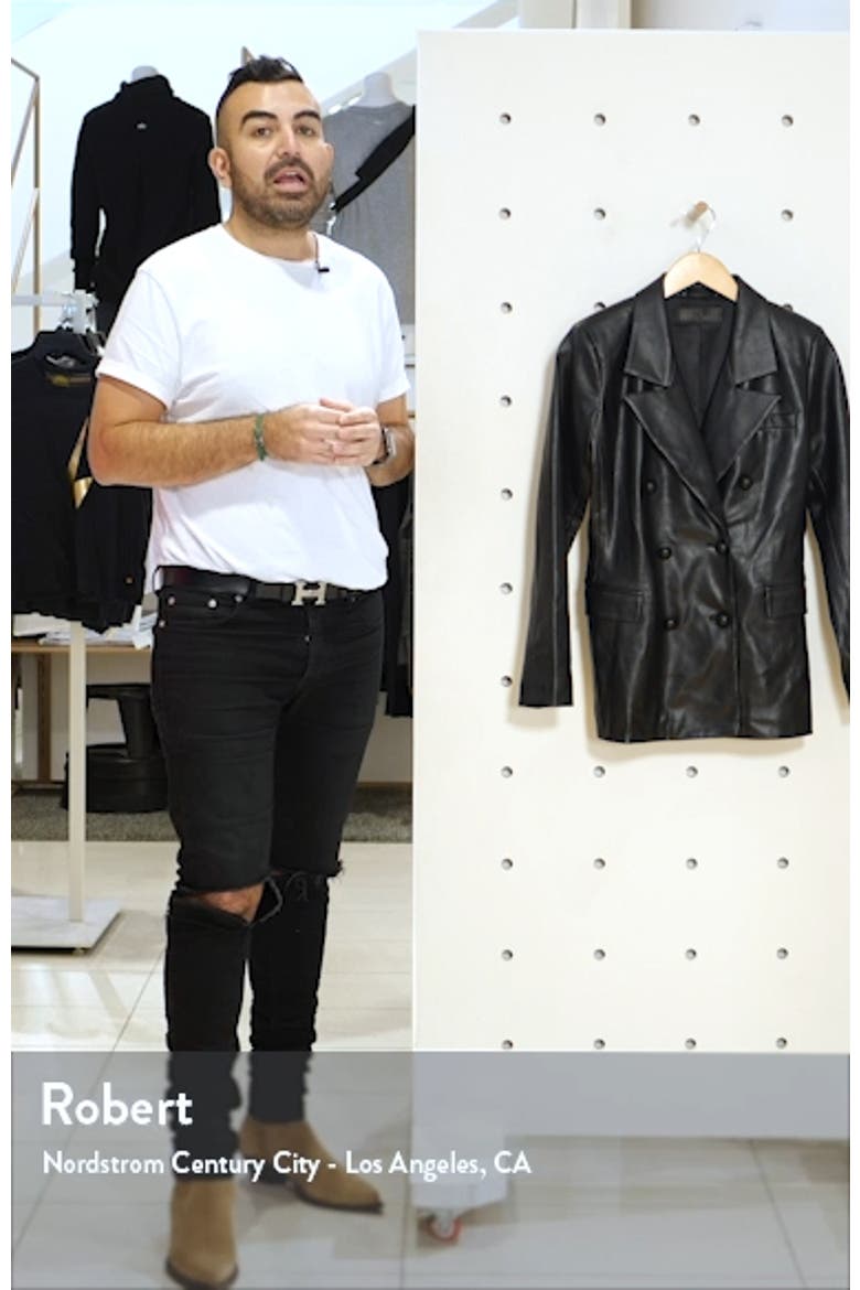 The Nightingale Faux Leather Blazer video