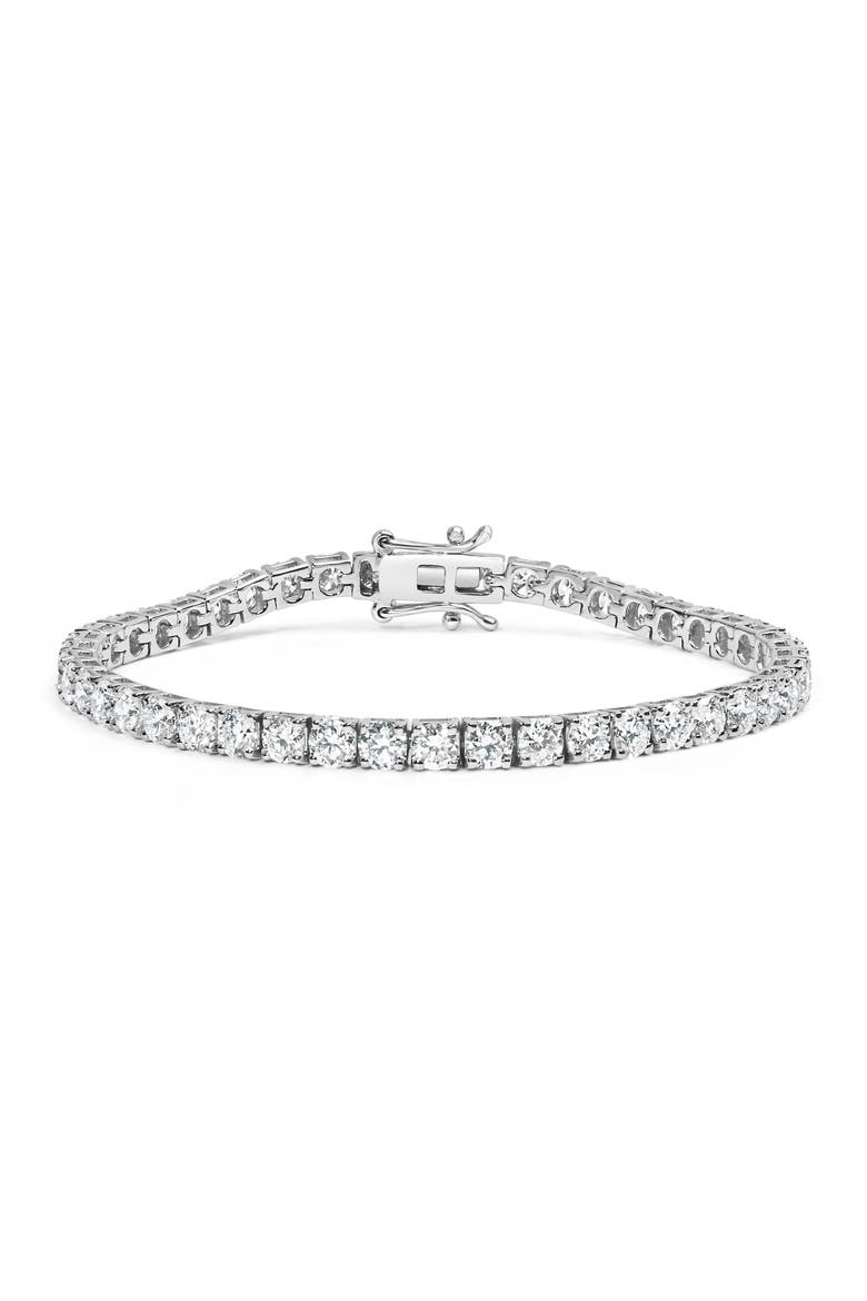 14K White Gold 5.00 Cttw Lab Grown Diamond Classic Tennis Bracelet, Main, color, White