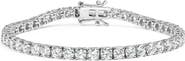 Haus of Brilliance 14K White Gold 1.00 Cttw Lab Grown Diamond Classic Tennis Bracelet