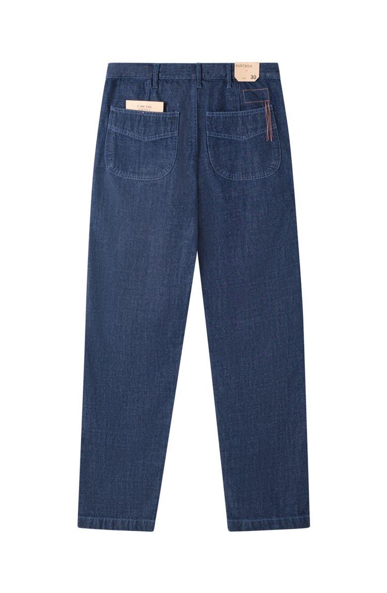 Fortela Jerom Indigo Rinse Denim Pants, Alternate, color, Blue