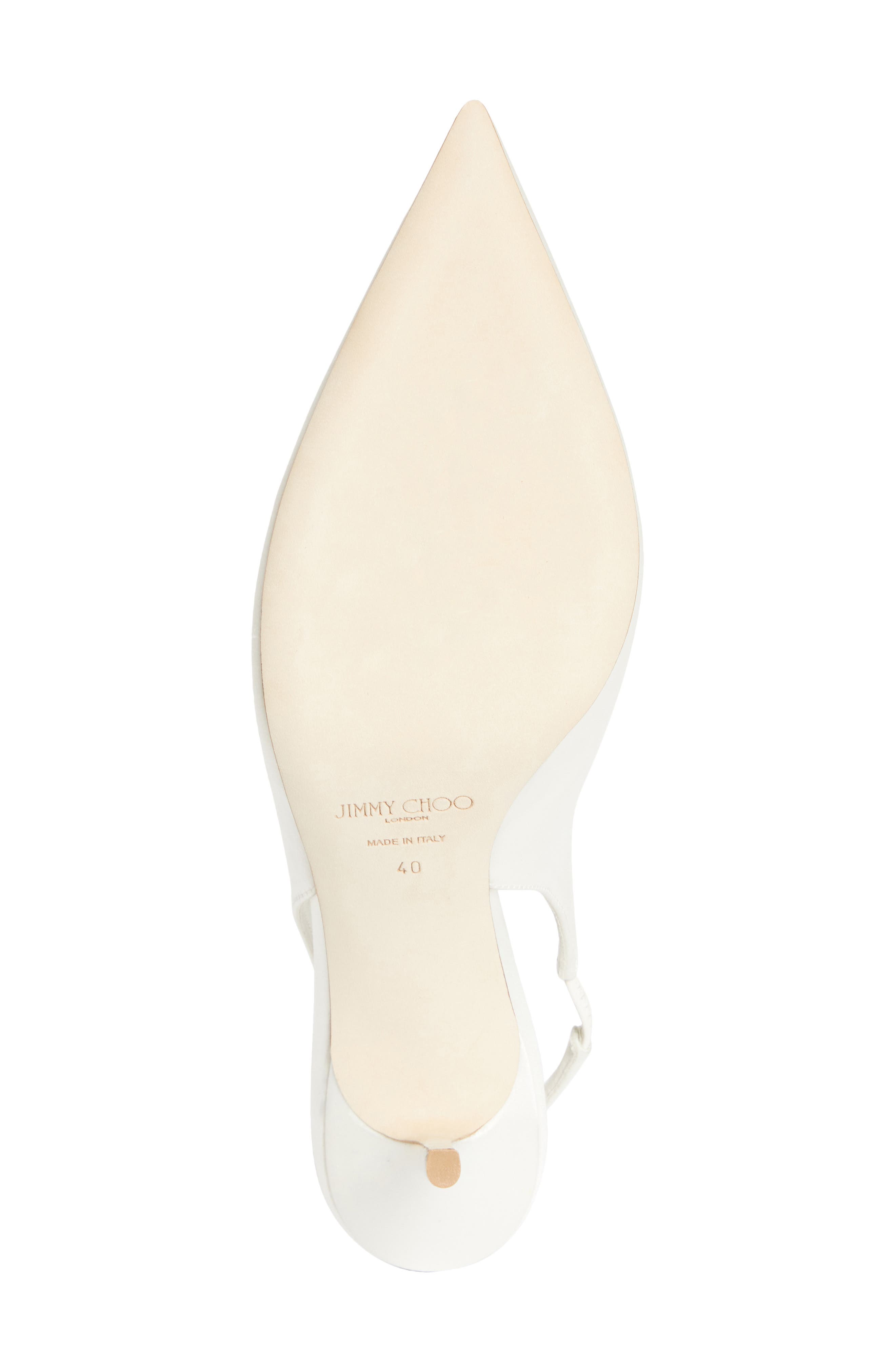 Jimmy Choo Love Pointed Toe Slingback Pump, Alternate, color, Ivory