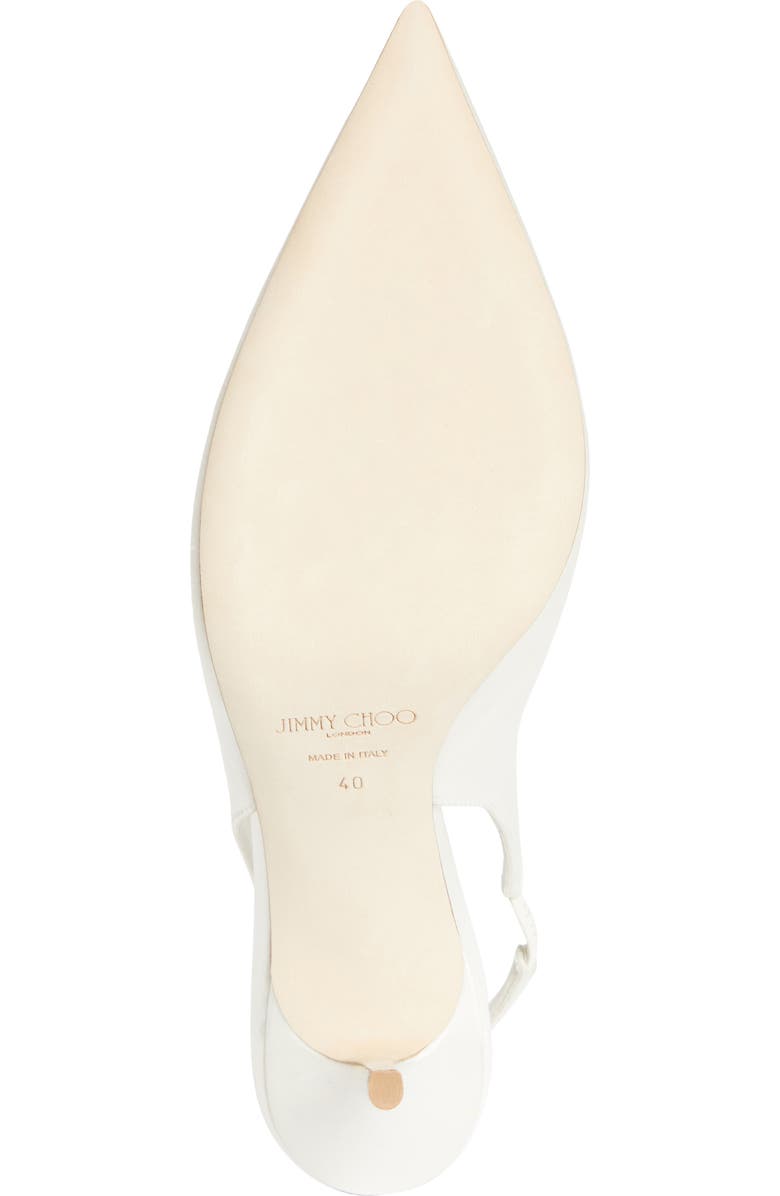 Jimmy Choo Love Pointed Toe Slingback Pump, Alternate, color, Ivory