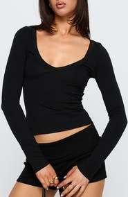 Princess Polly Count Me In Long Sleeve Top