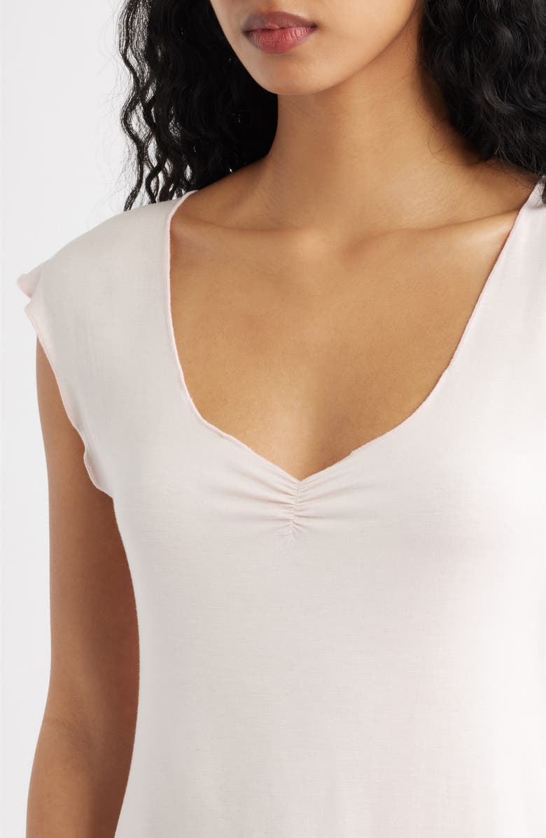 Bella Venice Georgia Deep V-Neck Minidress, Alternate, color, Baby Pink