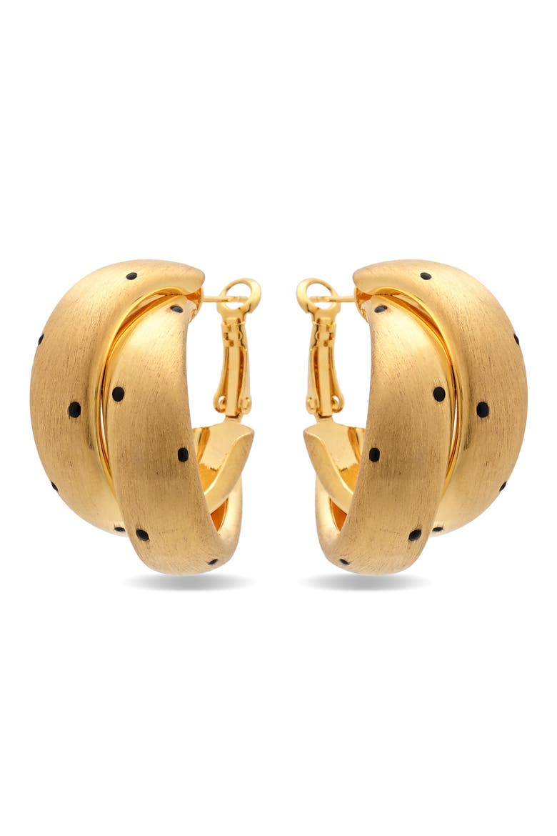 Lousia Hoop Earrings, Alternate, color, GOLD
