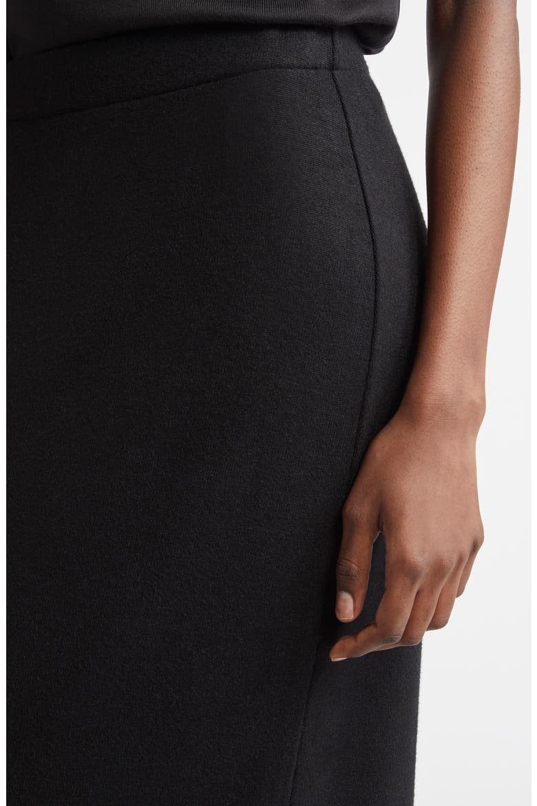 Midi Sweater Skirt, Alternate, color, BLACK