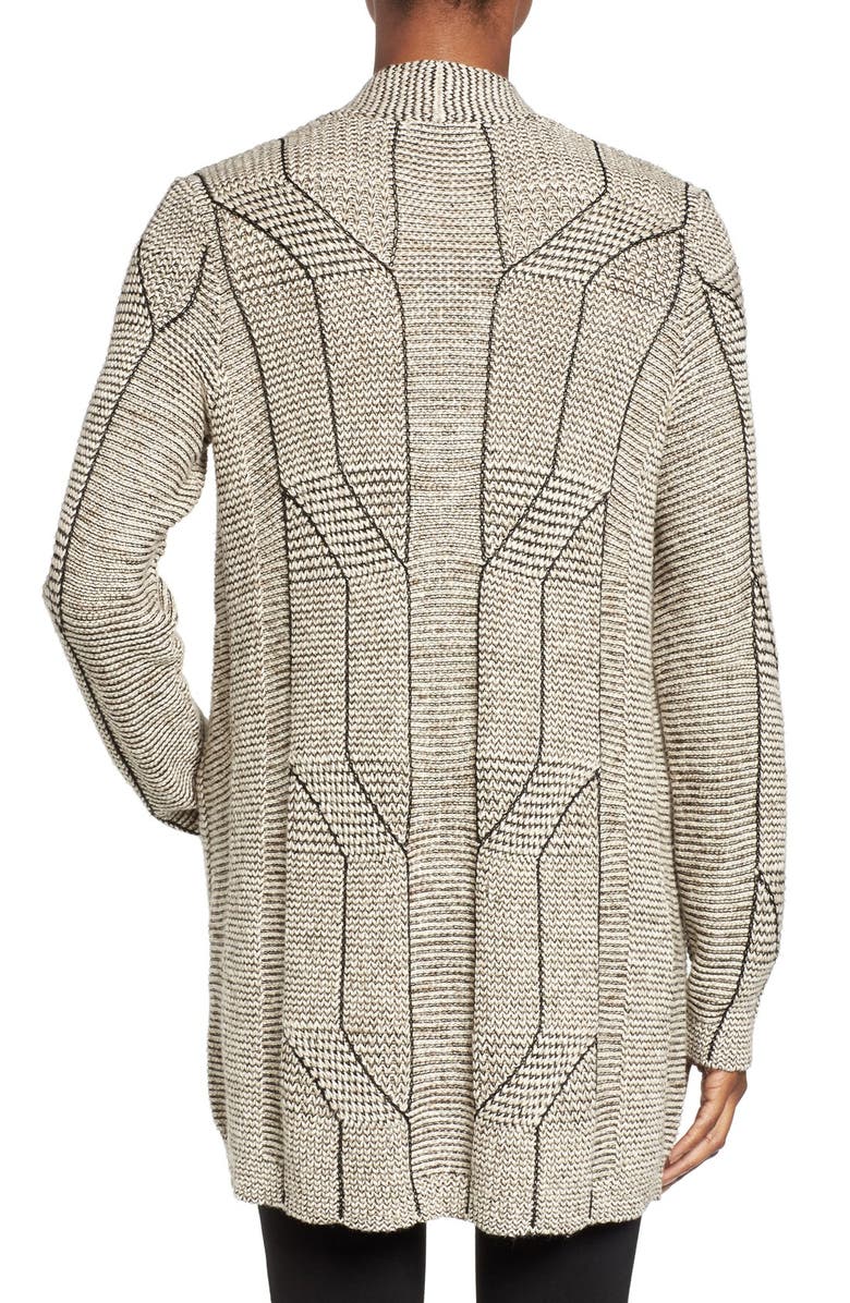 NIC+ZOE Cascading Cables Knit Cardigan, Alternate, color, 
