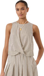 Hush Front Knot Crop Top