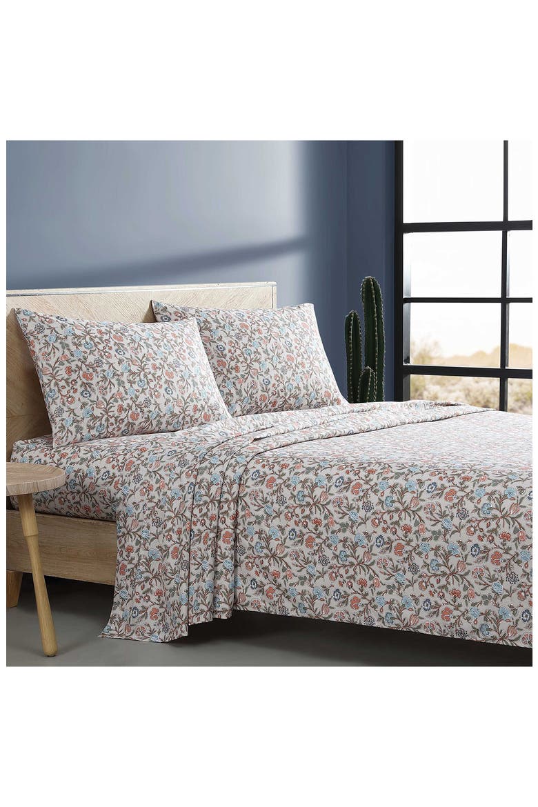 Westward Floral Sheet Set, Alternate, color, BEIGE