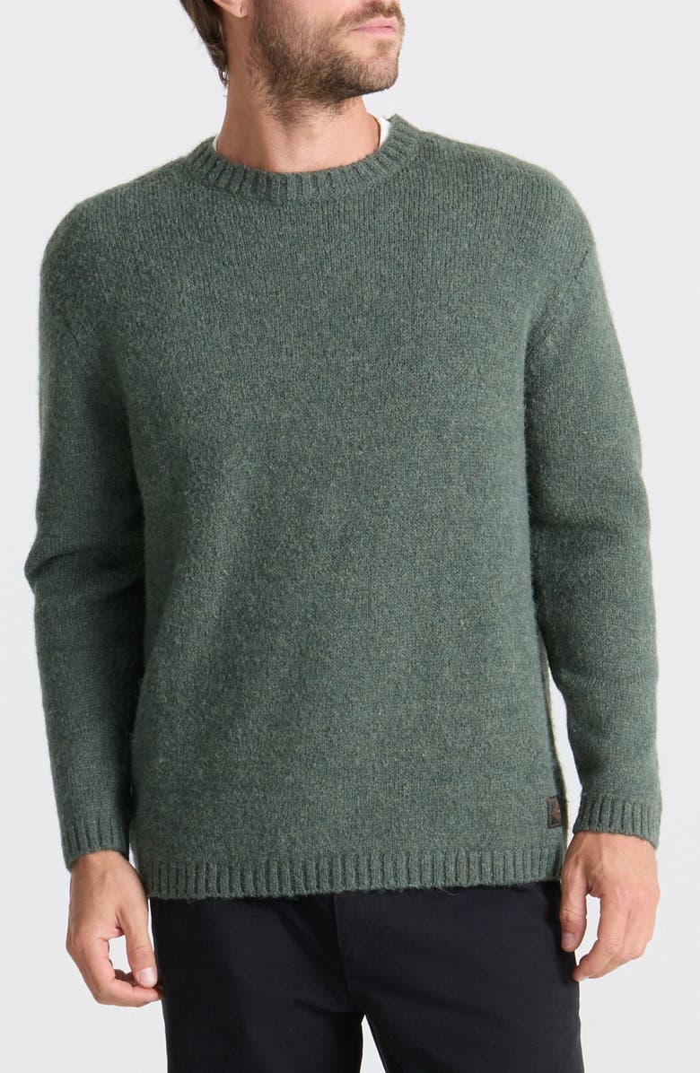 Roark Nordsman Crewneck Sweater, Main, color, Dark Fores