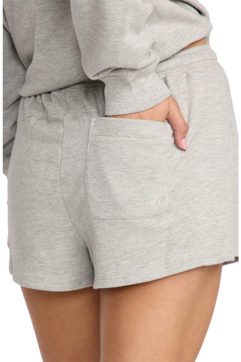 Lived in Fleece Shorts, Alternate, color, HEATHER GREY