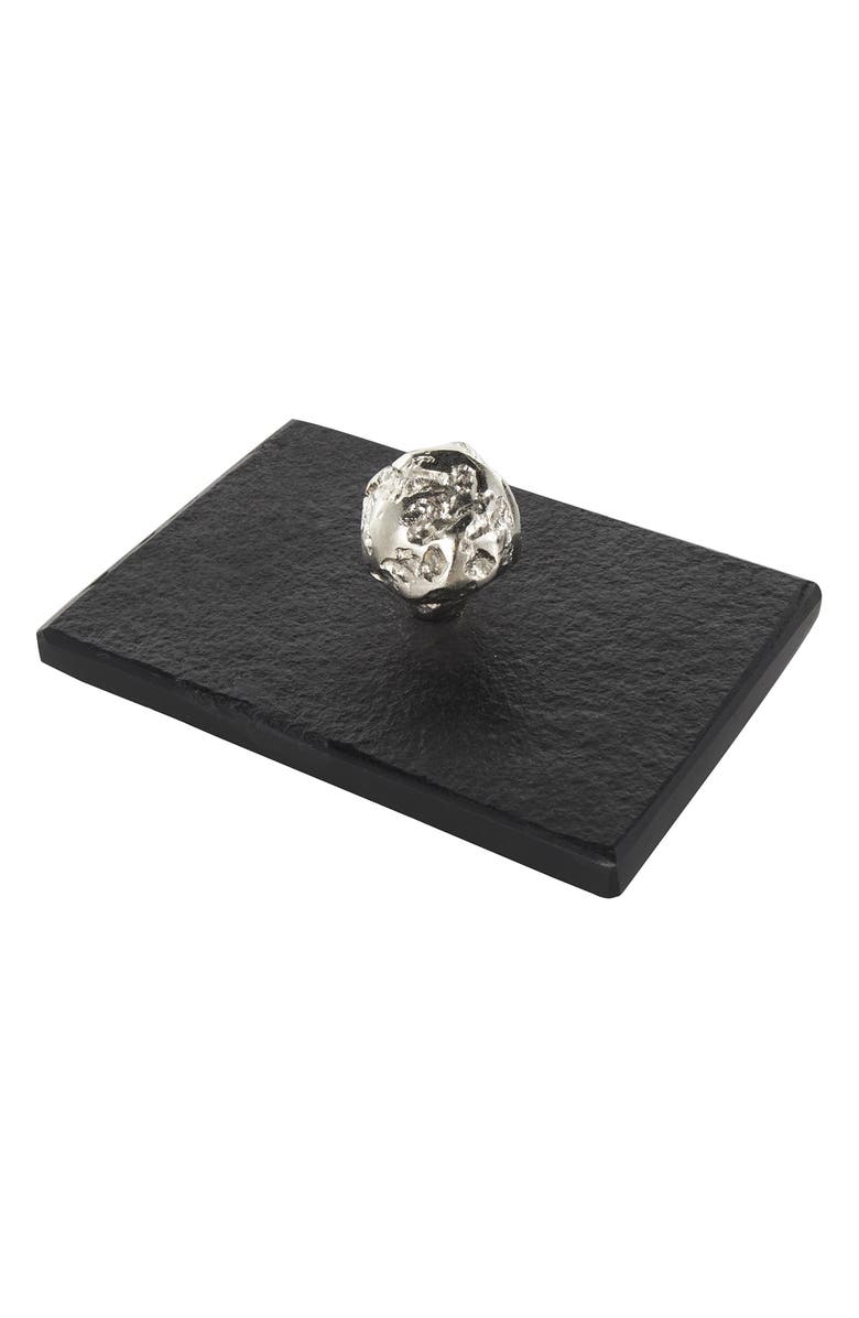 UMA Contemporary Set of 3 Decorative Marble Boxes, Alternate, color, Black