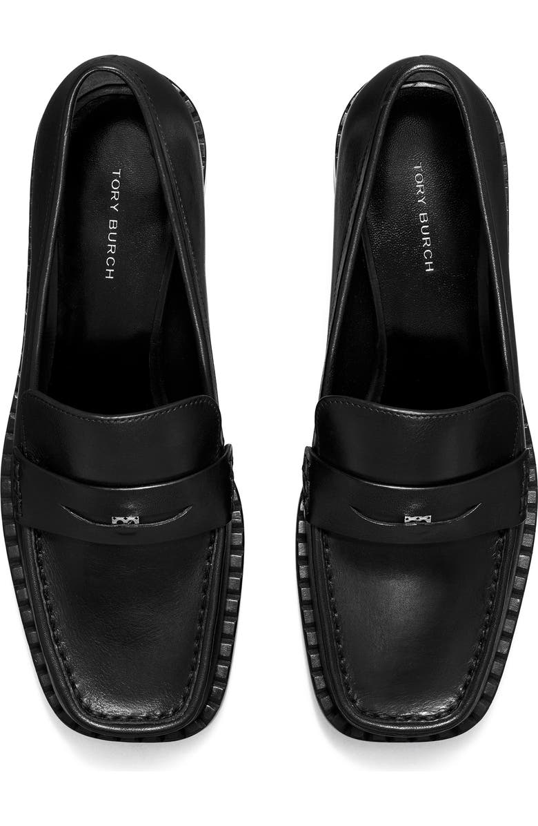 Tory Burch Square Toe Loafer, Alternate, color, Perfect Black