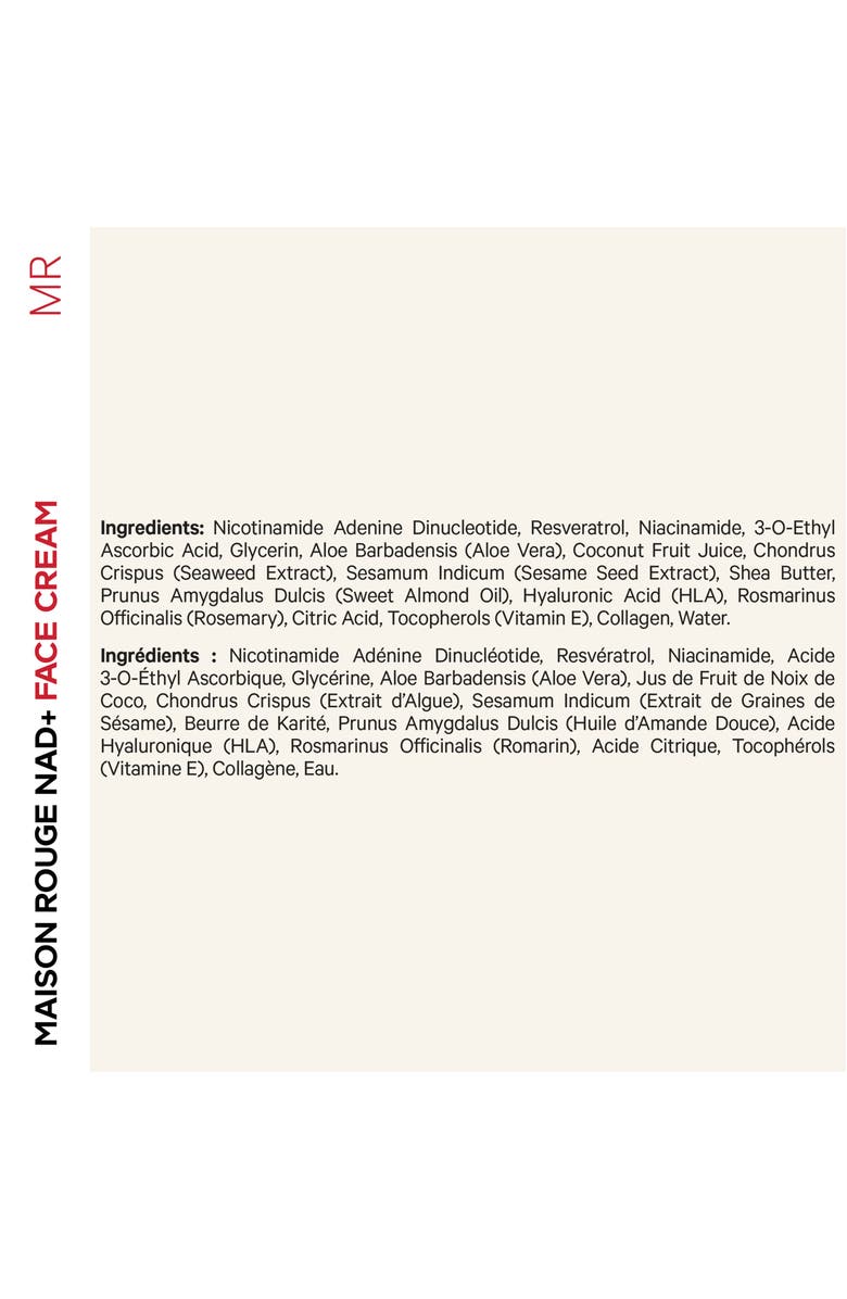 Codeage NAD Face Cream + Resveratrol Niacinamide & Collagen, Alternate, color, White