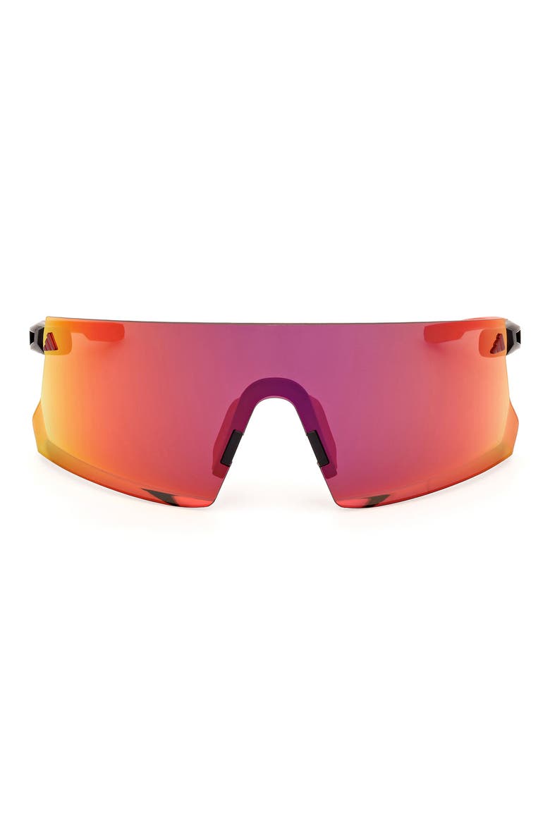 Shield Sunglasses, Main, color, MATTE BLACK / ROVIEX MIRROR
