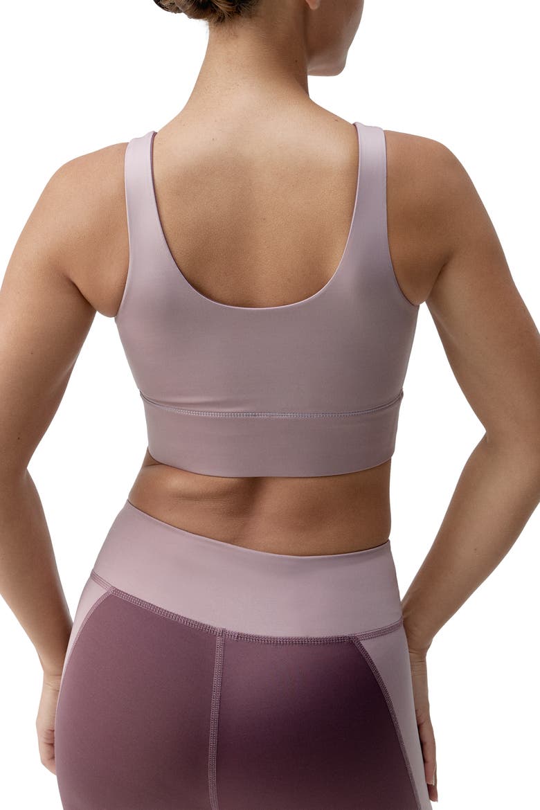 Maiko Medium Support Performance Sport Top, Alternate, color, Tuscany/Deep Rose