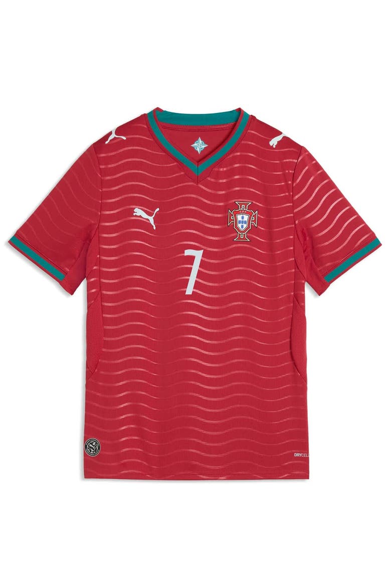 Youth Puma Cristiano Ronaldo Red Portugal National Team 2026 Home Replica Jersey, Alternate, color, Red