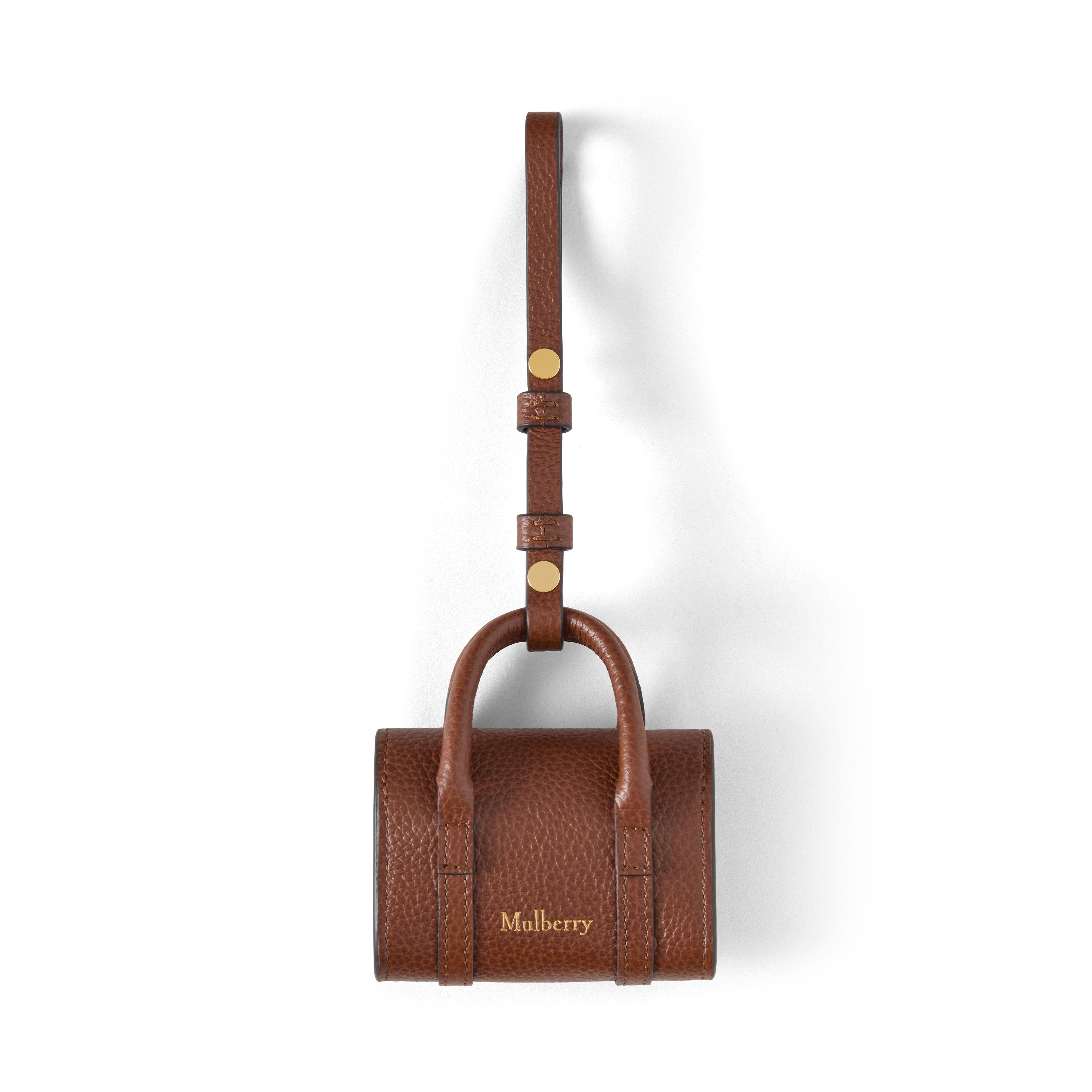 Mini Bayswater Bag Charm, Alternate, color, Oak