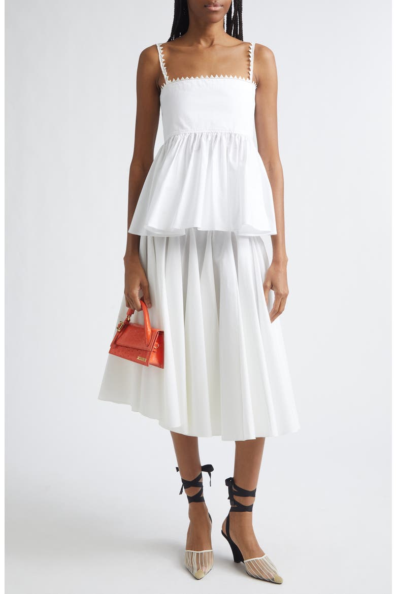 Le Jupon Asymmetric Midi Skirt, Alternate, color, WHITE