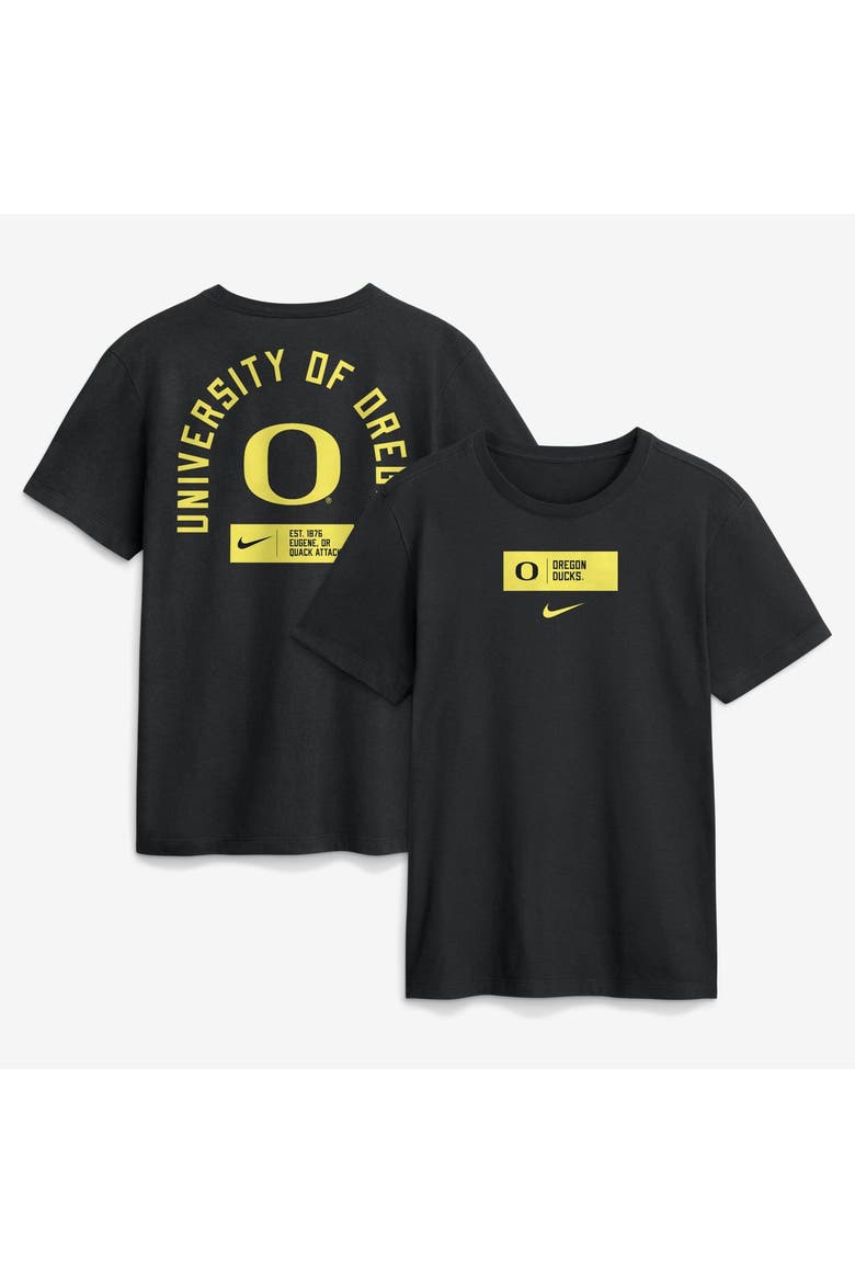 Men's Nike Black Oregon Ducks Primetime Crew T-Shirt, Main, color, Black