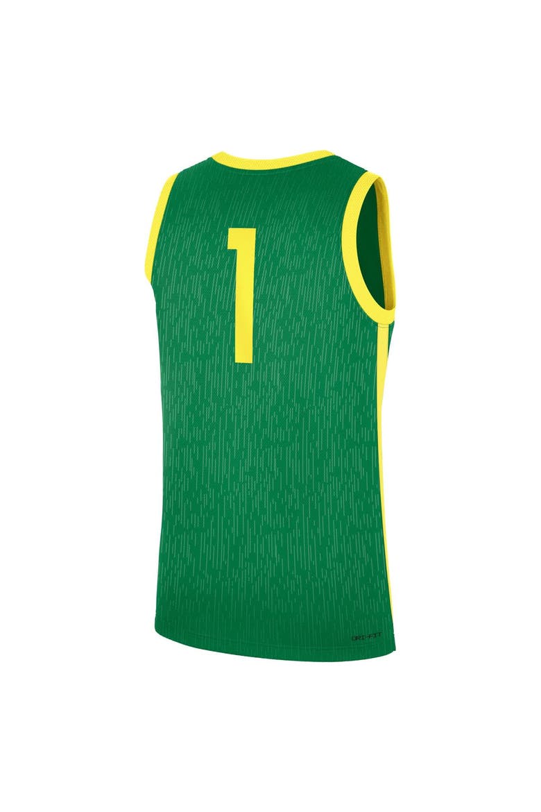 Men's Nike Green Oregon Ducks Road Replica Basketball Jersey, Alternate, color, Green